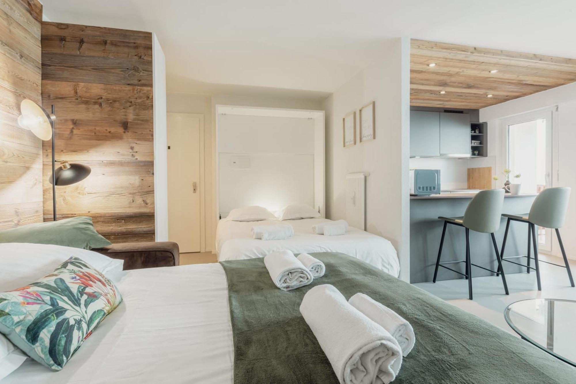 Magnifique Appartement Proche Du Centre Crans-Montana Exteriör bild