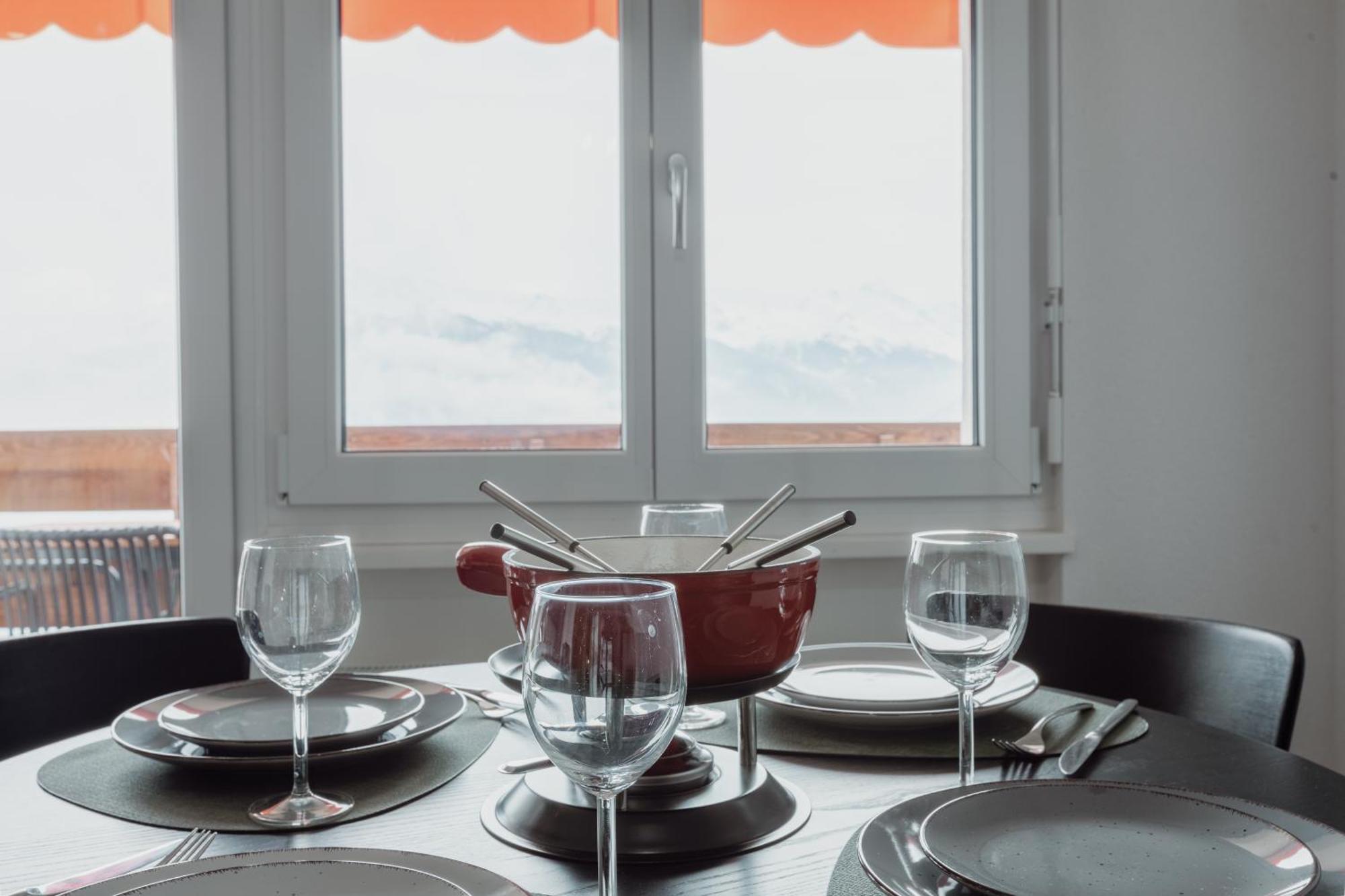 Magnifique Appartement Proche Du Centre Crans-Montana Exteriör bild